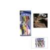 Egonex Enfa Enf-812b ( 3pcs ) Mini Tel Fırça Seti ( Renkli Saplı )*10x30