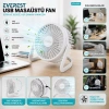 Egonex Everest Efn-505 ( Usb Şarjlı & Pvc Gövde ) ( 14.5x14.1cm ) Masa Üstü Fan & Vantilatör*30