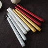 Egonex Gül Mum Kod-252  ( 4pcs ) Candle Metalik Renkler Şamdan Mum 25cm*40