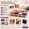 Egonex Krt-1048 ( Sandık Modeli & Boncuklu ) Renkli Süngerli İğnelik*12x1
