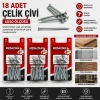 Egonex Medalyan Dl-20 ( 4x50 ) ( 18pcs ) ( Beton ) Çelik Çivi*12x12
