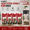 Egonex Medalyan Dl-28 ( 21x100 ) ( 4pcs ) Açık Piton Dübelli*12x12