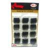Egonex Mls No-075b ( Siyah ) ( 4pcs ) Yaka & Eşarp İğnesi ( 12li Kart )*5x24