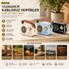 Egonex Platoon Pl-4641 (wireless) Hoparlör & Speaker (ışıklı) (usb Şarjlı) (renkli Kasa & Bronz Çerçeve)(usb & Dc 5v & Tf)*80
