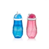Egonex Qlux L-00502 Çiko Çocuk Pipetli Plastik Matara Renkli*24=k