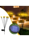 6 Dallı Ateş Böceği Solar Bahçe Lambası 2 Adet