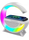 Kablosuz Telefon Şarj Bluetooth Hoparlör Istasyonu Ses Rgb Atmosfer Gece Işık Bt-2301
