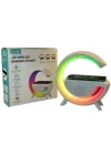 Kablosuz Telefon Şarj Bluetooth Hoparlör Istasyonu Ses Rgb Atmosfer Gece Işık Bt-2301