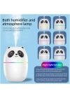 3ü 1 Arada Panda Nemlendirici, Led Işık, 220 Ml Kapasite, 12 Saat Çalışma Süresi, Model A10