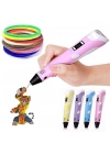 3d Kalem - 3d Pen Baskı Kalemi Yazıcı Printer + 5 Renk Filament
