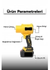 Gold Orion 21V Kablosuz Hava Üfleyici | 32.000RPM Turbo Fan, 12.000mAh Batarya, Bahçe & Araç Kurutma / Sarı