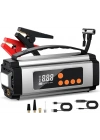 Pro Akü Takviye Şarj Cihazı 10000 Mah Akü Takviye Cihazı Akü Şarj Cihazı Lastik Şişirme Pompası 4in1 Jump Starter