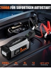 Pro Akü Takviye Şarj Cihazı 10000 Mah Akü Takviye Cihazı Akü Şarj Cihazı Lastik Şişirme Pompası 4in1 Jump Starter