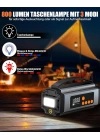 Pro Akü Takviye Şarj Cihazı 10000 Mah Akü Takviye Cihazı Akü Şarj Cihazı Lastik Şişirme Pompası 4in1 Jump Starter