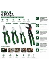 Egonex Bosch-1 600 A02 W7k ( 621 ) ( 4pcs ) Pense Seti ( 10 Papağan Pense & 7 Pense - 6 Yan Keski - 7 Kargaburnu ) ( 60 ± Kesme Sertlik )*6