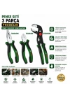 Egonex Bosch-1 600 A02 W7j ( 427 )( 3pcs ) Premıum Pense Seti ( 10 Papağan Pense & 7 Pense - 6 Yan Keski ) ( 60 ± Kesme Sertlik )*6