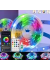Animasyonlu Suya Dayanıklı Şerit Led 10 Mt Usb Girişli Telefon Kontrollü Rgb Sese Duyarlı