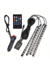 Araç İçi Sese Duyarlı Ayak Altı Led Aydınlatma Kumandalı Rgb