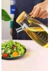 Bambu Kapaklı Cam Yağdanlık