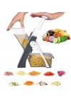 Çok Amaçlı Basmalı Sebze Dilimleyici Doğrayıcı Mandolin Brava Spring Slicer Kitchenmate