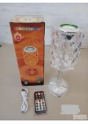Kristal Masa Lamba Rgb Bluetooth Hoparlörlü Gece Lambası Hx-222