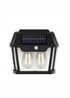 Egonex 2 Ampullü Hareket Sensörlü Solar Güneş Enerjili Ampul Led Duvar Lambası