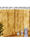 Egonex 300 Ledli 10 Sarkıt Perde Led Işık-8 Fonksiyon, Uzaktan Kumandalı, 3x3 Metre