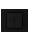 Egonex Atom ( Siyah ) Komitatörlü 2li Anahtar Priz*12x10