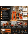 Egonex Azm ( 7 ) ( Pense ) ( Turuncu & Siyah ) Saplı ( Cr-v ) ( 180mm )*6x20