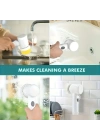 Egonex Çok Fonksiyonlu Banyo Mutfak Lavabo Şarjlı Temizlik Fırçası