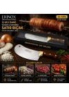 Egonex Erinox Ps-0110 ( 2 No ) ( Sarı ) ( Soğan & Kokoreç ) ( Zırh ) Satır Bıçak ( Dövme Paslanmaz Çelik )*100