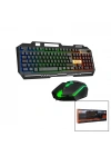 Egonex Everest Hkm-x86 Quin ( Gökkuşağı Işıklı )( Usb Kablolu ) Klavye & Mouse ( Set ) 150cm Kablo*20