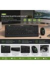 Egonex Everest Km-2620 ( Kablosuz ) Klavye & Mouse Seti ( Siyah ) ( Usb & Sessiz & Switch ) ( Q Klavye )*20