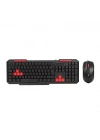 Egonex Everest Km-6825 ( Usb Kablolu ) Klavye & Mouse  Set ( Kırmızı Tuşlu ) ( Q Klavye ) ( 1600dpı Mouse )*20