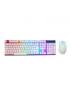 Egonex Everest Lumınax Km-198 ( Beyaz Gökkuşağı Işıklı ) ( Usb Kablolu ) Oyuncu Klavye & Mouse Set*20