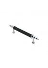 Egonex İbico-974 ( 9.6cm ) ( Krom & Siyah ) Boru Kulp*10x5