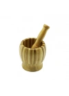 Egonex İbico İ22-221 ( Ahşap Bambu & Çizgili ) Havan ( Sarımsak Dövecek ) ( Ç: 9.5cm--d: 6.6cm--y:10.5cm ) ( Fileli Ambalaj)*60
