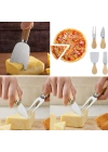 Egonex İbico İ22-400 Cheese Knife Set ( 4pcs ) Peynir Bıçak Seti ( Ahşap Bambu Saplı )*144
