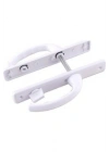 Egonex İbico Poşetli ( Banyo-wc & Kilitli ) ( Beyaz ) Pvc Kapı Kolu*50