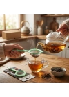 Egonex Lavıta Plastik Renkli Sap Çay Süzgeç*24x1