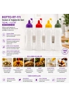 Egonex Rotto Rt-111 ( 700ml ) ( Yağdanlık & Sosluk ) (şeffaf & Plastik Şişe ) (renkli Kapak) ( Ölçekli ) ( Ketçap & Mayonez )*24=k