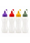 Egonex Rotto Rt-111 ( 700ml ) ( Yağdanlık & Sosluk ) (şeffaf & Plastik Şişe ) (renkli Kapak) ( Ölçekli ) ( Ketçap & Mayonez )*24=k