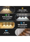 Egonex Sensörlü Şarjlı 3 Farklı Işık Renkli Dimmerli 40cm Ultra Slim Kabin Led