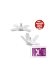 Egonex Thorlıght P-6040b ( 1+4 Kollu & Yapraklı ) ( Pervane Modeli ) Papatya  Beyaz Led Lamba Ampul ( 40w & E27)*27