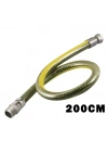 Egonex Turconn ( 200cm ) ( Doğalgaz Hortumu ) Flex Çelik Örgülü*25
