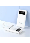 Enerx Enr-p20dc 20000 Mah 2.1 Amper Dahili Kablolu Powerbank Siyah