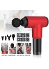 Fascial Gun Rh-320 6 Kademe Hız Ayarlı, 4 Parça Başlıklı, Usb Şarjlı, Masaj Tabanca Aleti