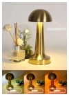 Forlife Dekoratif Şarjlı Led Mantar Masa Lambası Gold Fl-8055