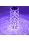 Kristal Masa Lamba Led Bluetooth Hoparlör Uzaktan Kumandalı