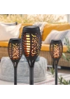 Ledon 12 Ledli Alevli Solar Bahçe Aydınlatma Ld-7002